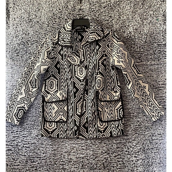 Mink Pink Pardon My Freedom Tribal Biker Jacket Size Small - Picture 1 of 12